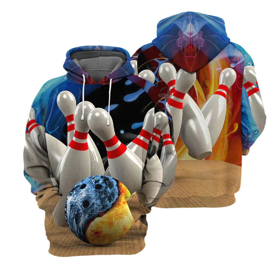 Personalized Bowling - 3D Printed Pullover Hoodie