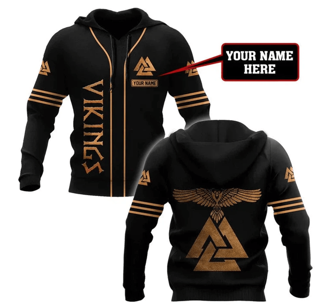 Personalized Viking - 3D Printed Pullover Hoodie