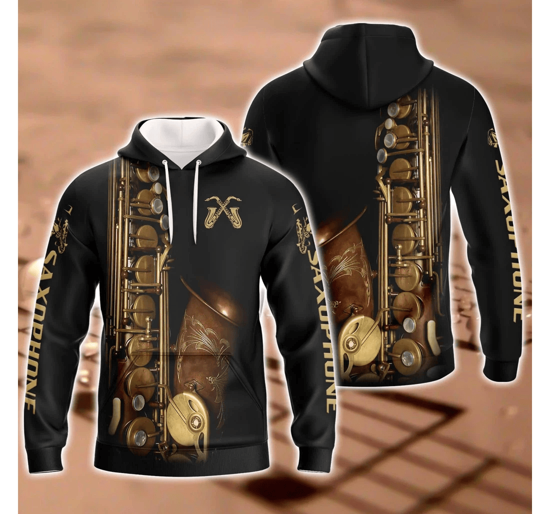 Personalized Saxophone - 3D Printed Pullover Hoodie