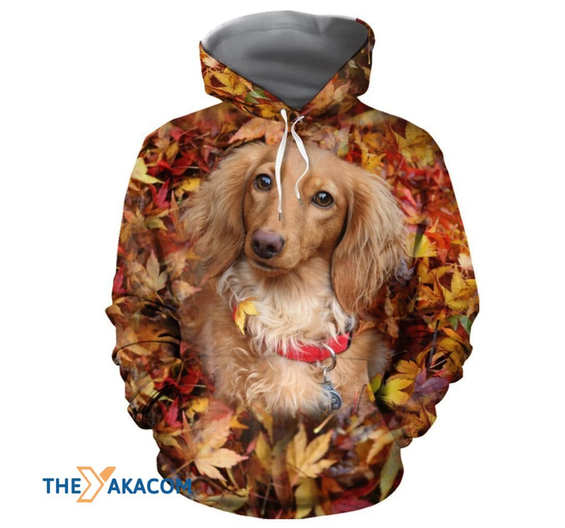 Personalized Dachshund - 3D Printed Pullover Hoodie