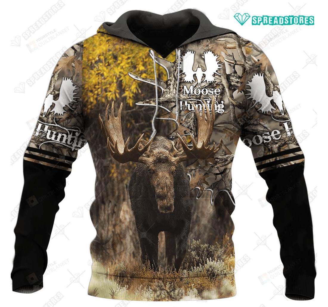 Personalized Moose - 3D Printed Pullover Hoodie
