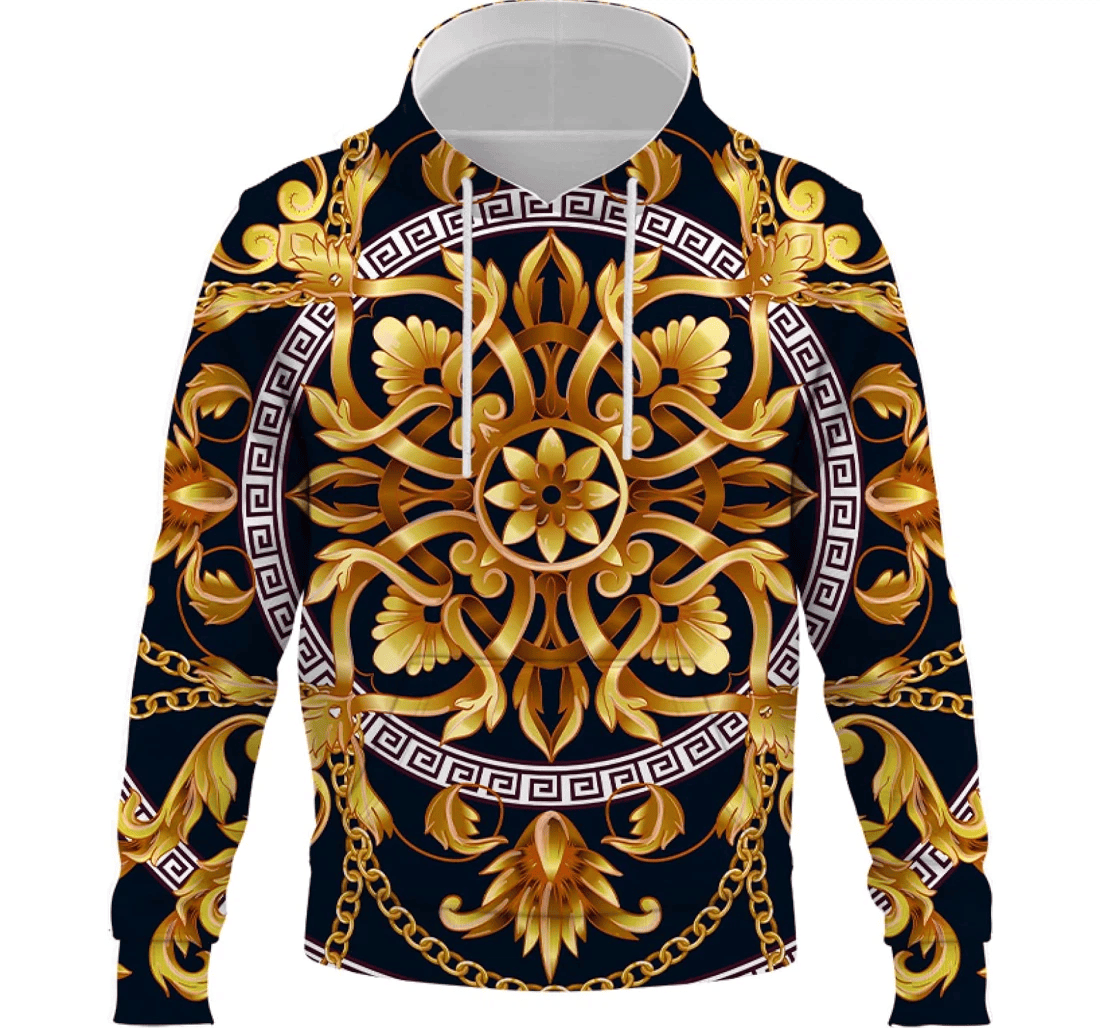 Personalized Flower - 3D Printed Pullover Hoodie