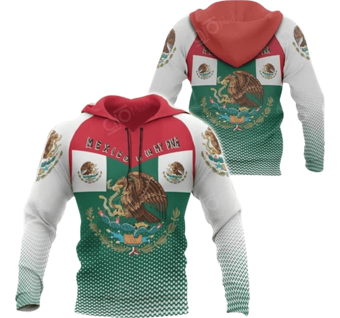 Personalized Eagle Mexico Pattern Family - 3D Printed Pullover Hoodie