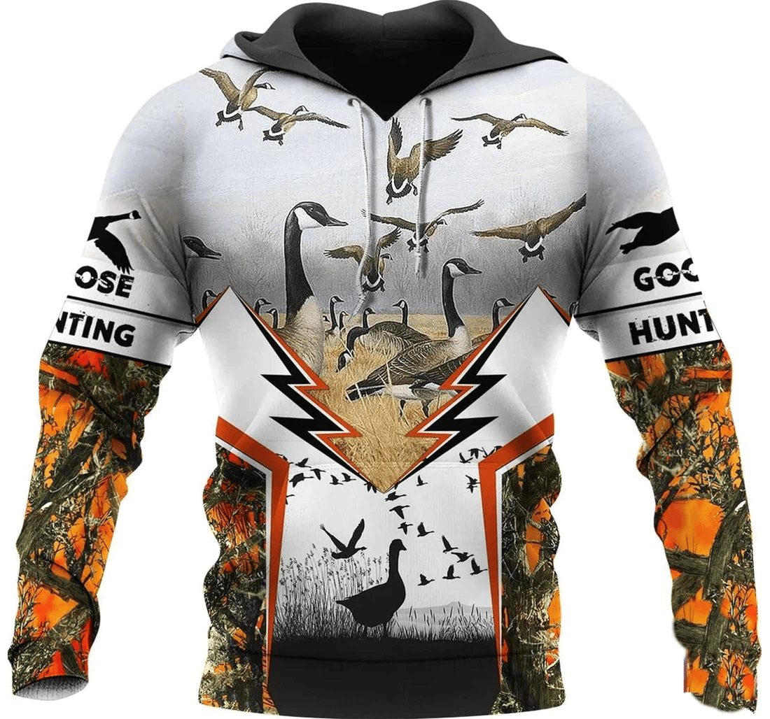 Personalized Goose Hunting Pattern Family - 3D Printed Pullover Hoodie