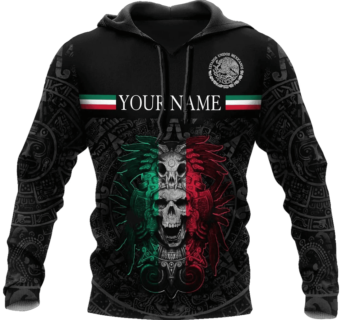 Personalized Mexico Aztec Pattern Family - 3D Printed Pullover Hoodie