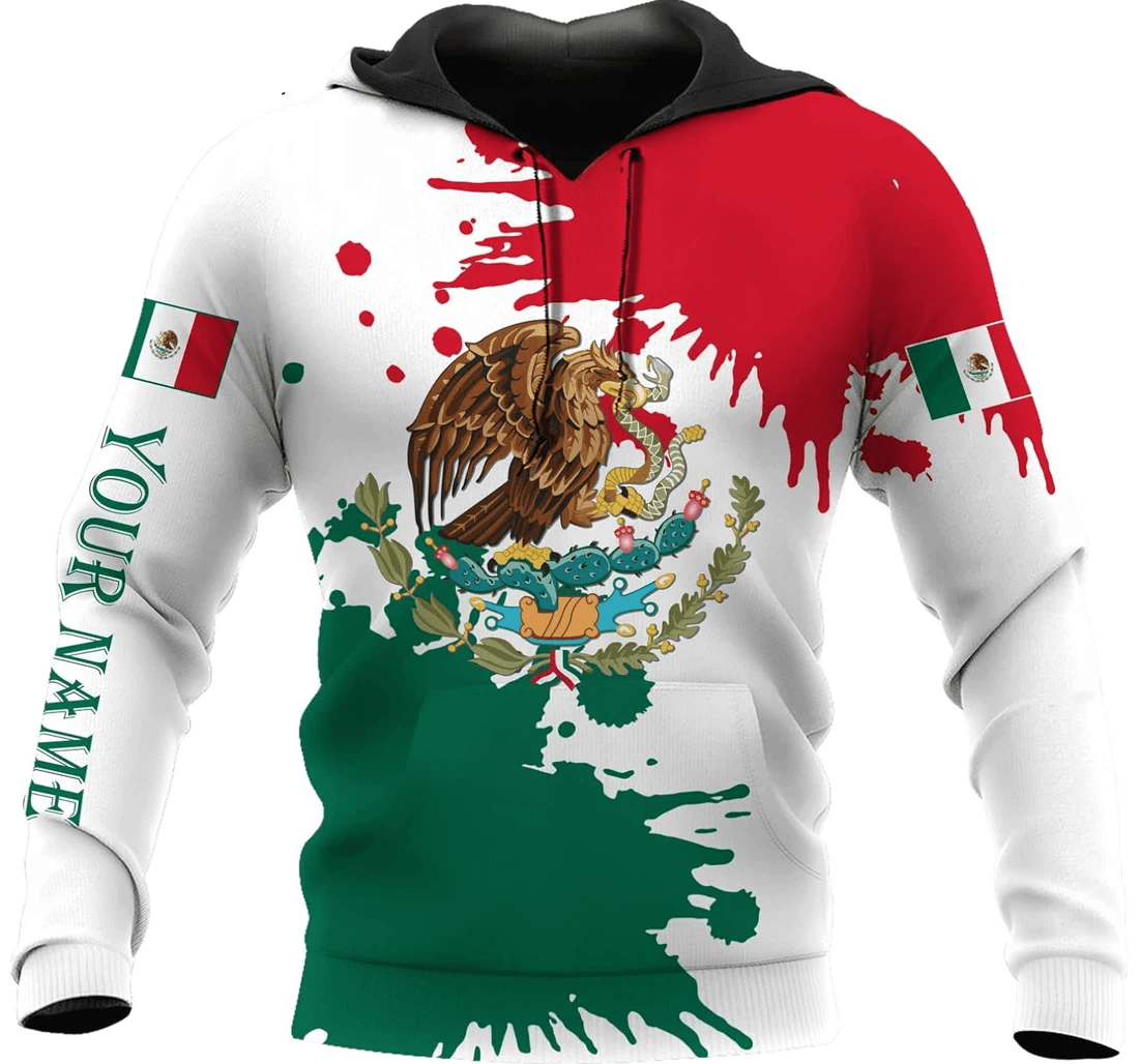 Personalized Mexico Pattern Family - 3D Printed Pullover Hoodie