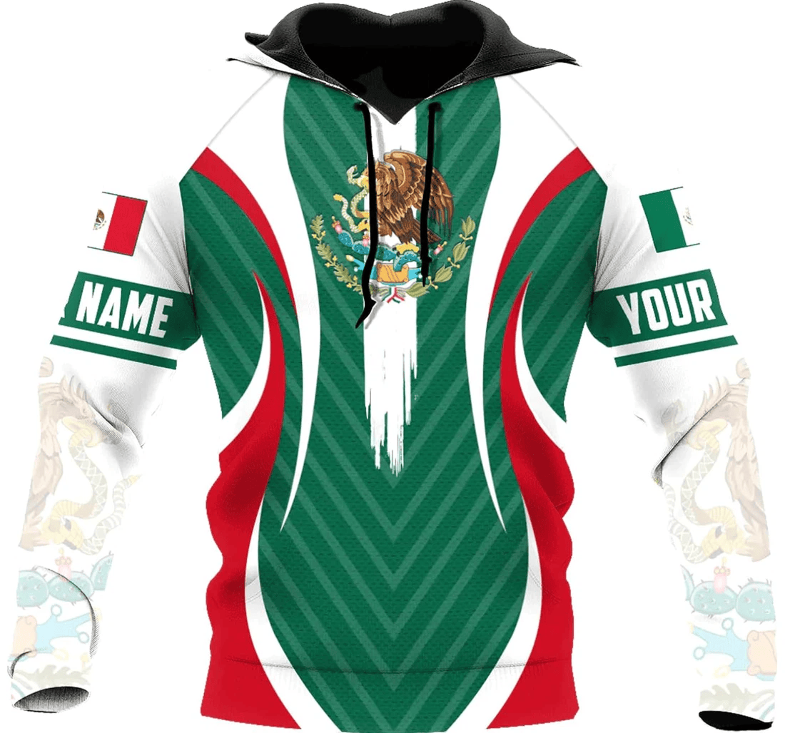 Personalized Mexico Pattern Family - 3D Printed Pullover Hoodie