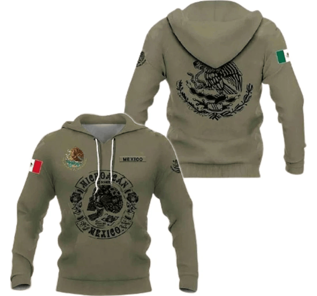 Personalized Mexico Michoacán Family - 3D Printed Pullover Hoodie