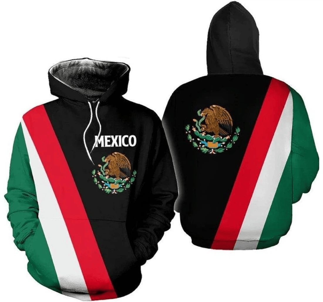 Personalized Mexico Colors Family - 3D Printed Pullover Hoodie