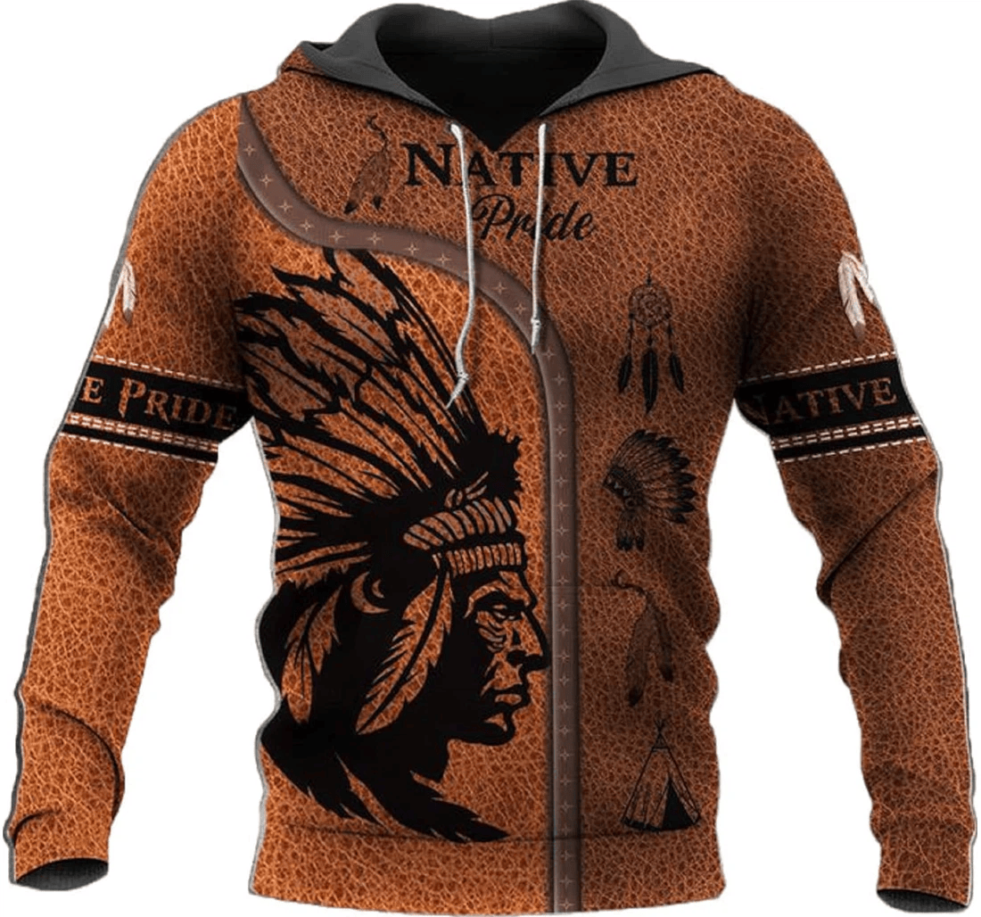 Personalized Native American Us Family - 3D Printed Pullover Hoodie