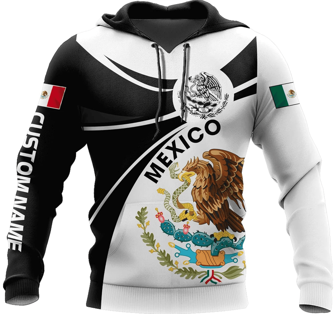 Personalized Eagle Mexico Family - 3D Printed Pullover Hoodie