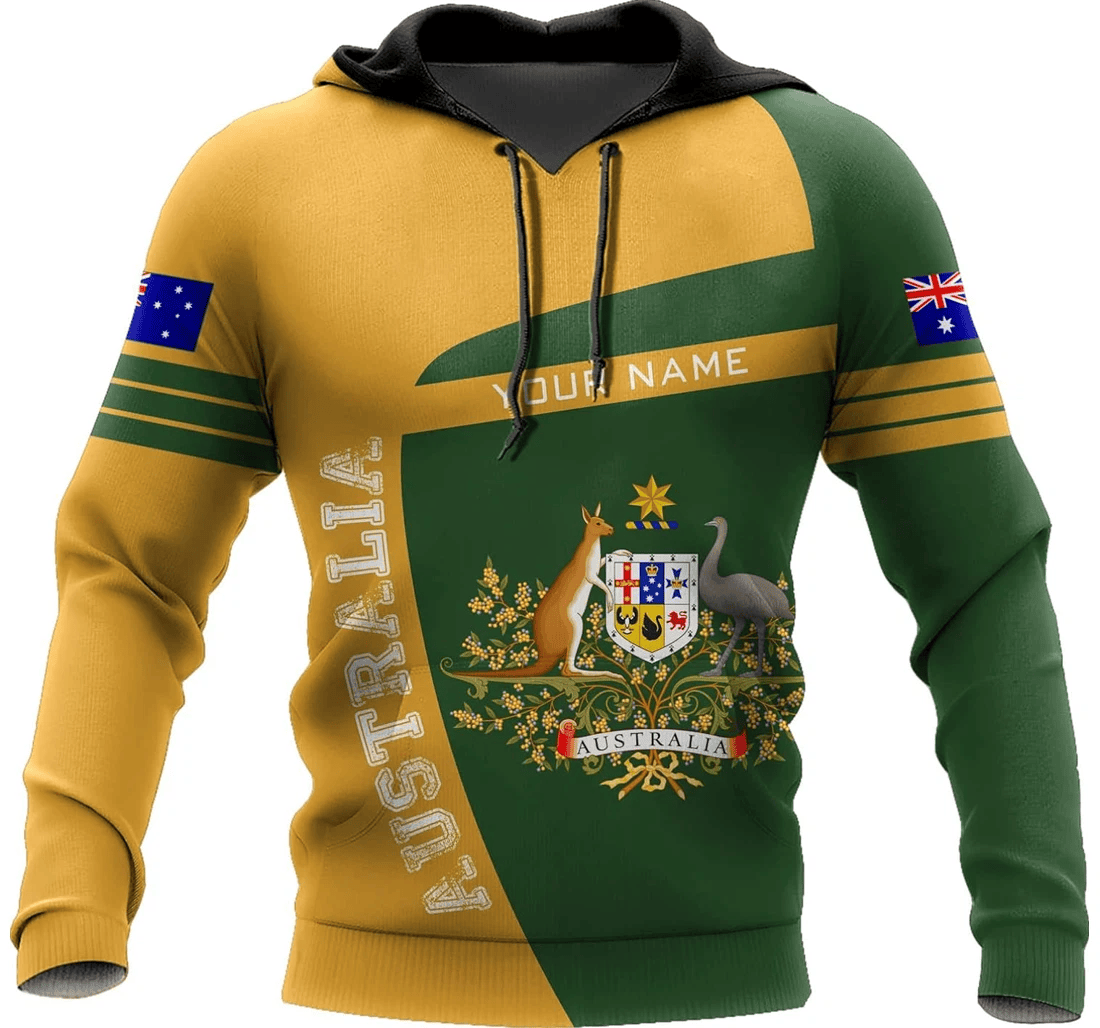 Personalized Australia Family - 3D Printed Pullover Hoodie