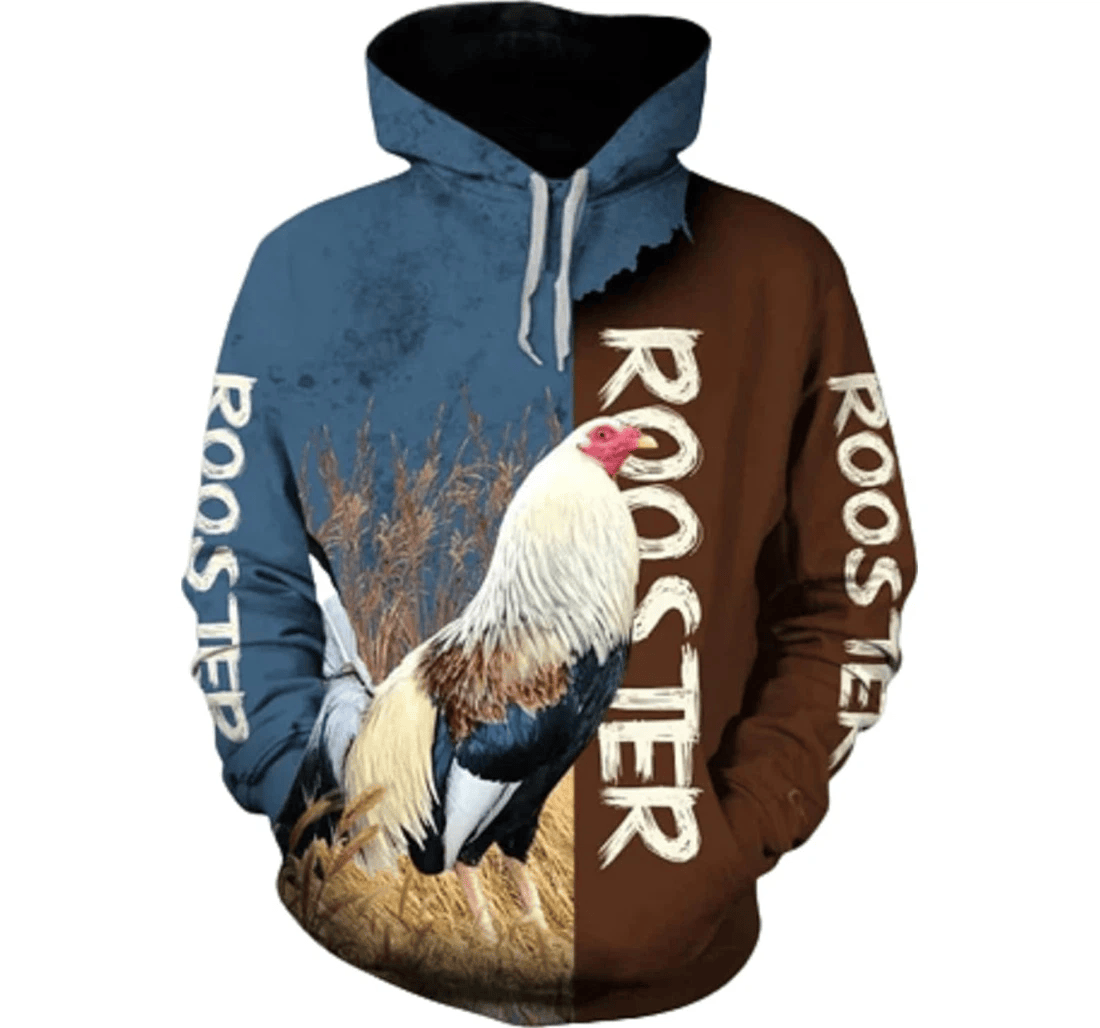 Personalized Rooster Family - 3D Printed Pullover Hoodie