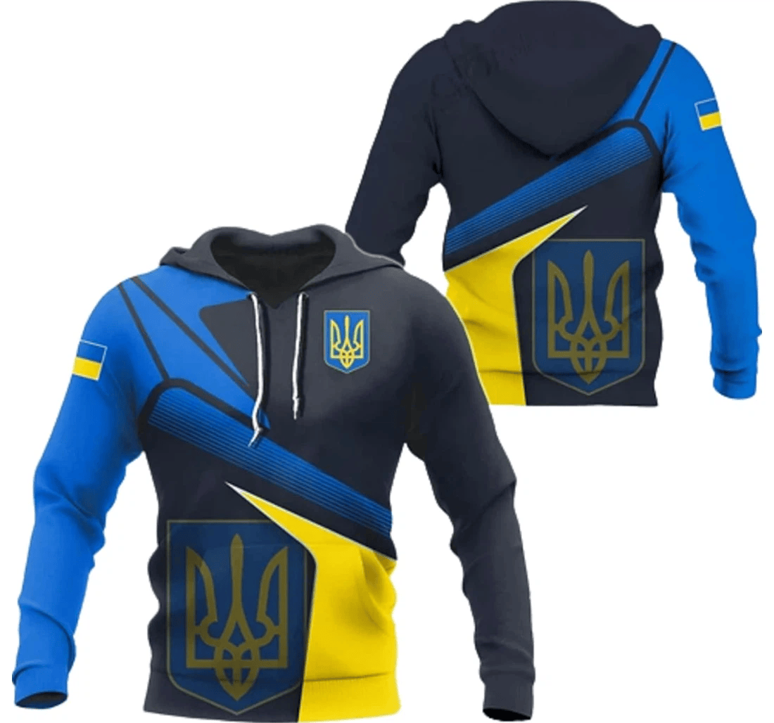 Personalized Ukraine Family - 3D Printed Pullover Hoodie