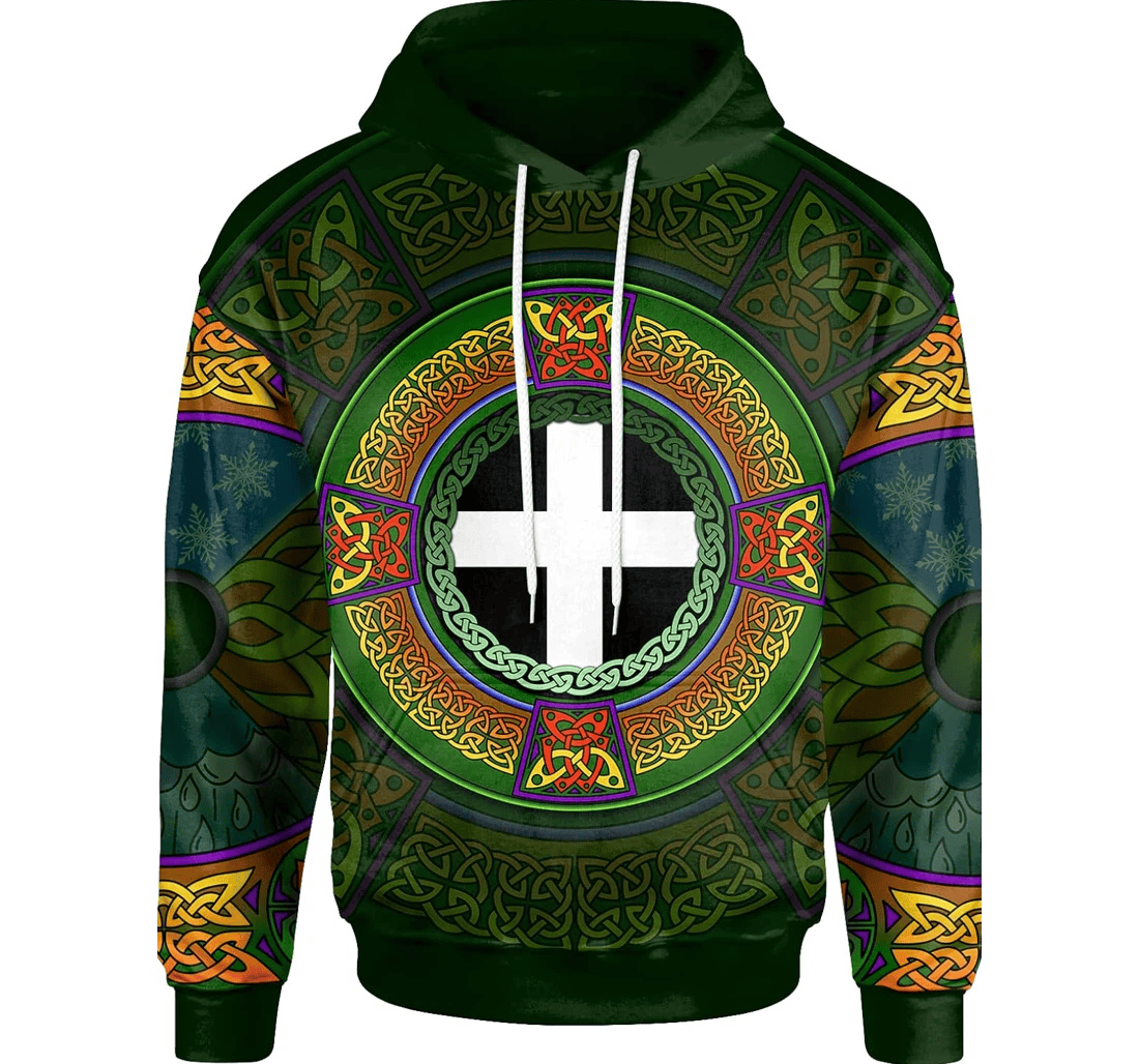 Personalized Happy Day Patrick's Day Celtic Elements Irish Xl Xl - 3D Printed Pullover Hoodie