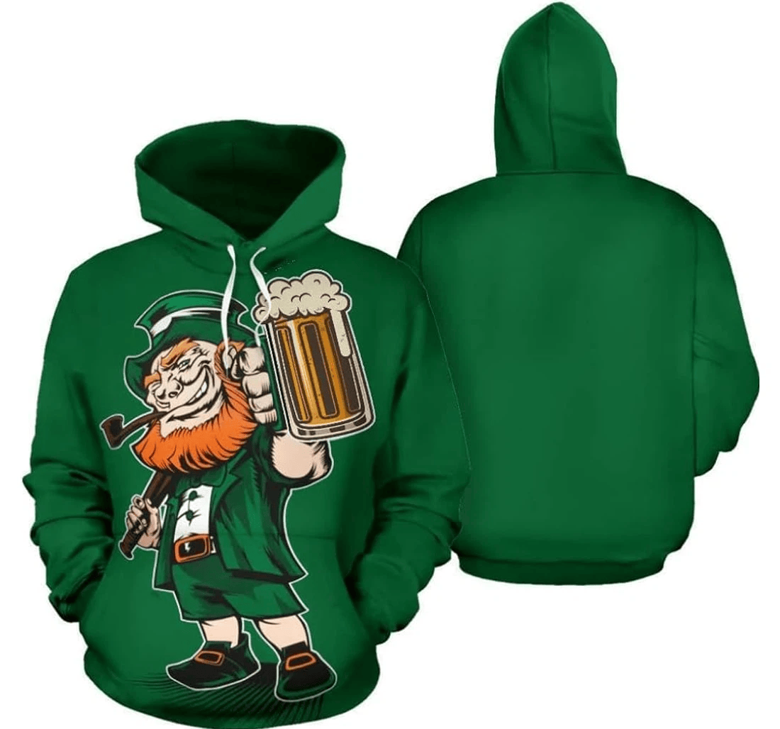 Personalized Happy Day Patrick's Day Irish Beer Xl Xl - 3D Printed Pullover Hoodie