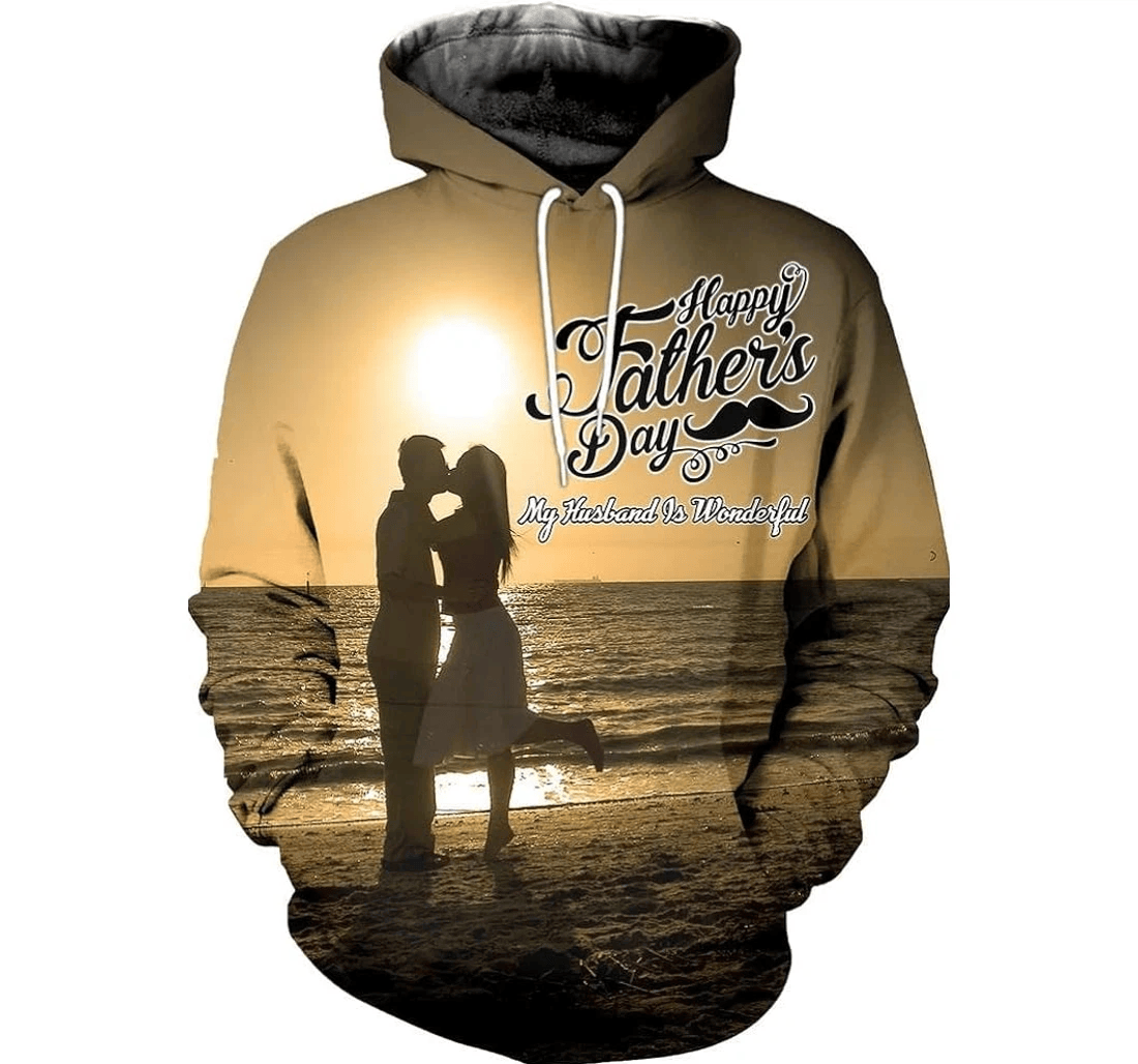 Personalized Father's Day My Husband Father Day - 3D Printed Pullover Hoodie