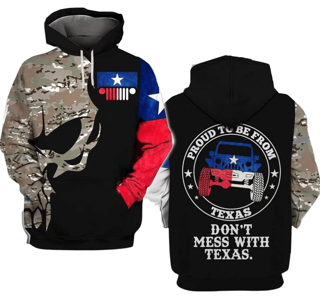 Personalized Texas Design Birthday - 3D Printed Pullover Hoodie