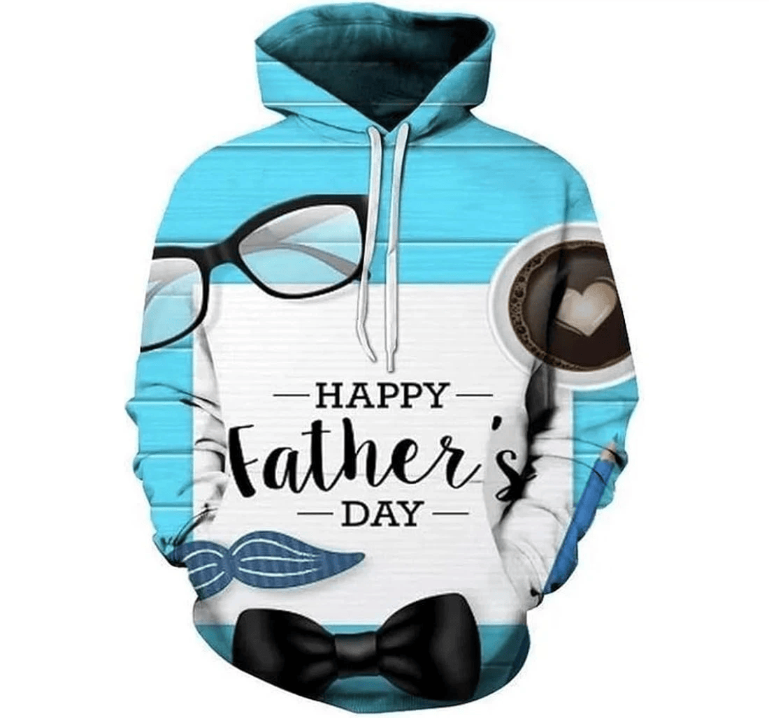 Personalized Best Dad Happy Father's Day - 3D Printed Pullover Hoodie