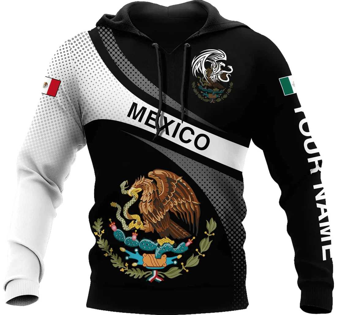 Personalized Mexico Family - 3D Printed Pullover Hoodie