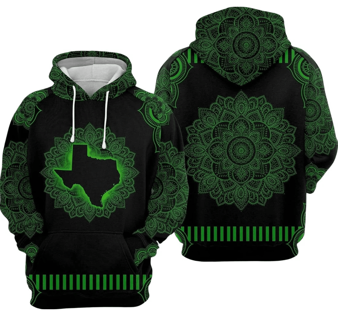 Personalized Texas Design Birthday - 3D Printed Pullover Hoodie