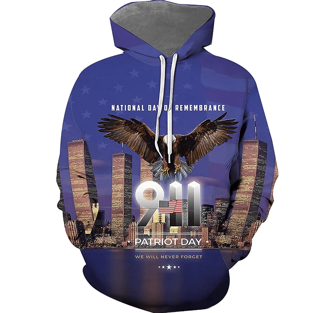 Personalized Custom Years Anniversary Never Forget Years Anniversary Years Anniversary Pattern Pattern Hp - 3D Printed Pullover Hoodie