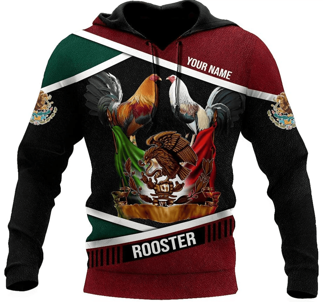 Personalized Rooster Hd - 3D Printed Pullover Hoodie