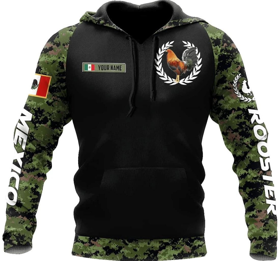 Personalized Mexican Rooster Shirts Hd - 3D Printed Pullover Hoodie