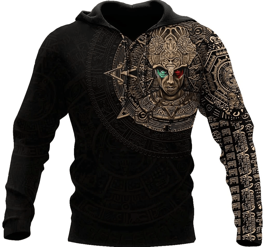 Personalized Mexican Sweaters Aztec Unisex Hd - 3D Printed Pullover Hoodie