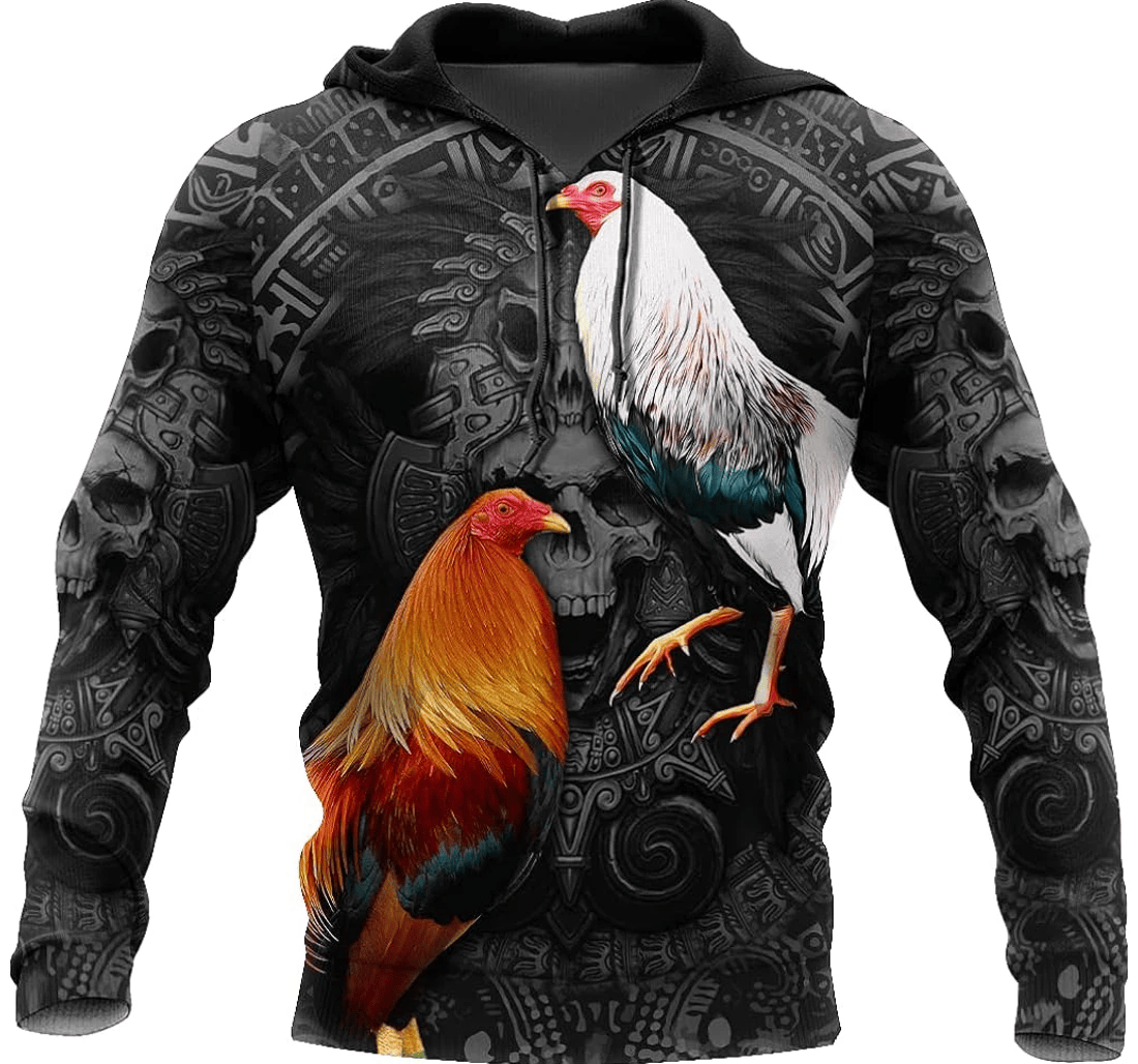 Personalized Rooster Hd - 3D Printed Pullover Hoodie