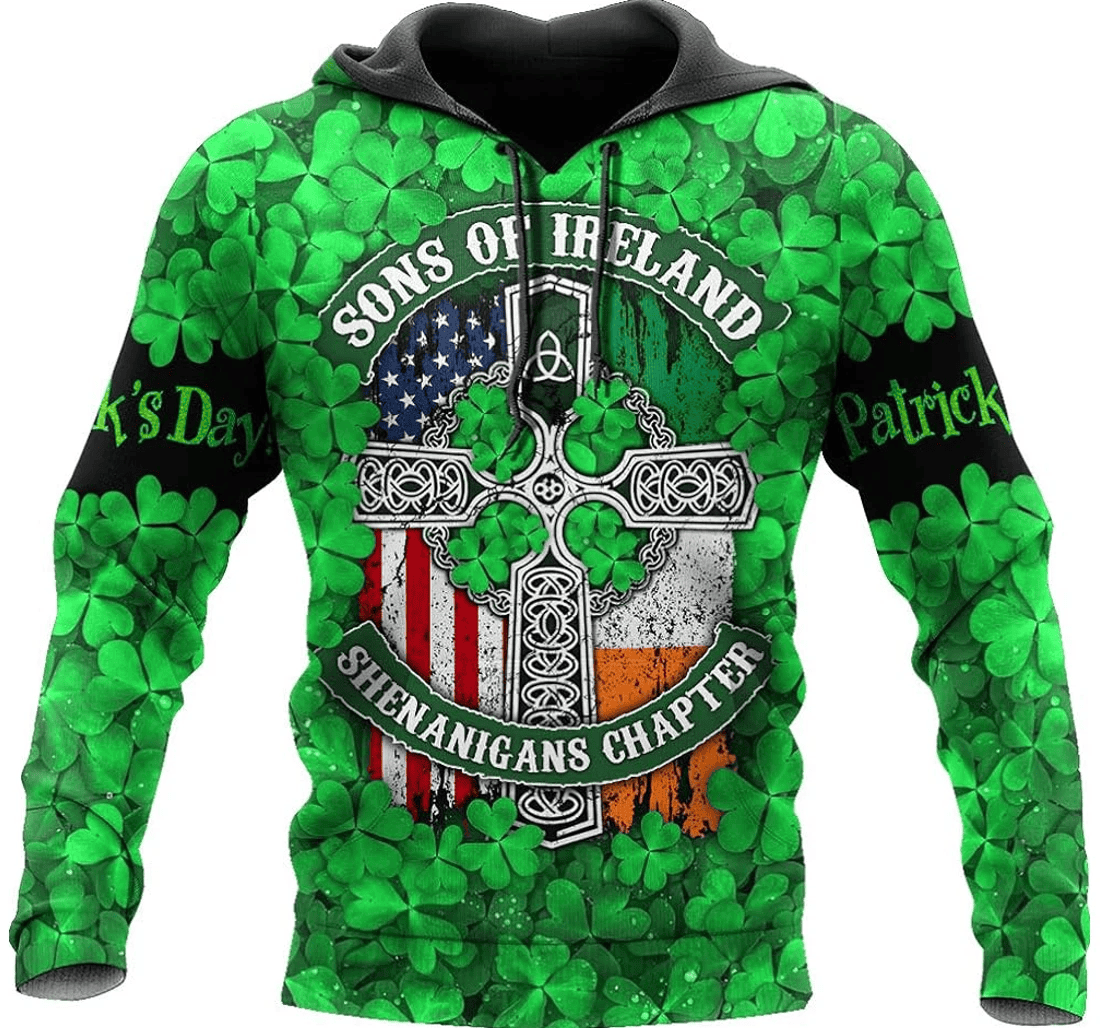 Personalized Happy Irish St Patrick Day - 3D Printed Pullover Hoodie