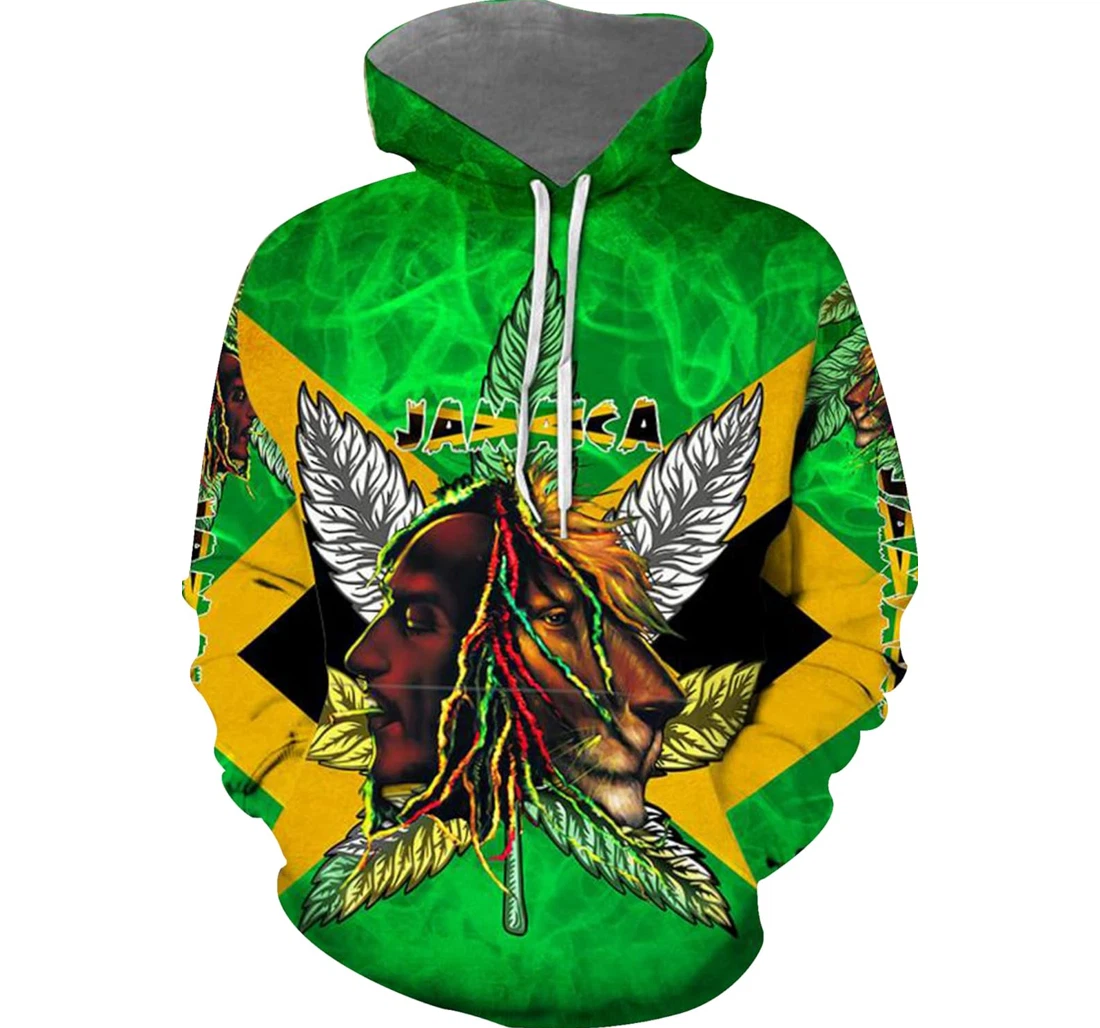 Personalized Jamaica Jamaica Jamaica Jamaica Jamaica Couples Jamaica Funny - 3D Printed Pullover Hoodie