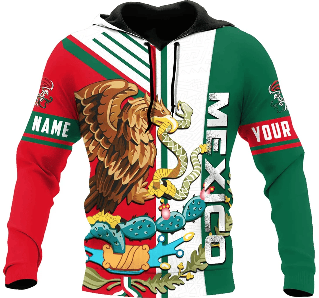 Personalized Mexico Pattern Family - 3D Printed Pullover Hoodie