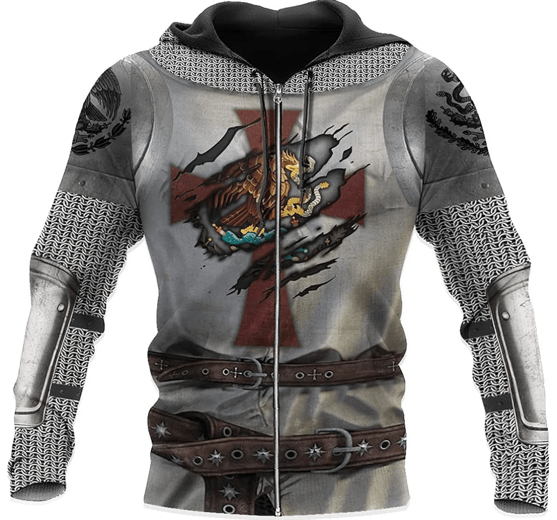 Personalized Christ Warrior Son Of God - 3D Printed Pullover Hoodie