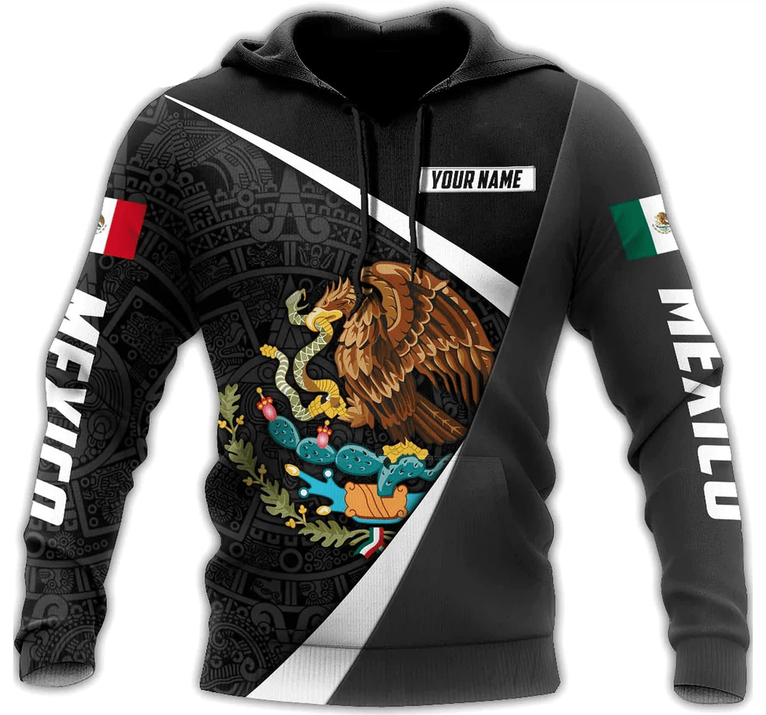 Personalized Mexico Aztec Pattern Family - 3D Printed Pullover Hoodie