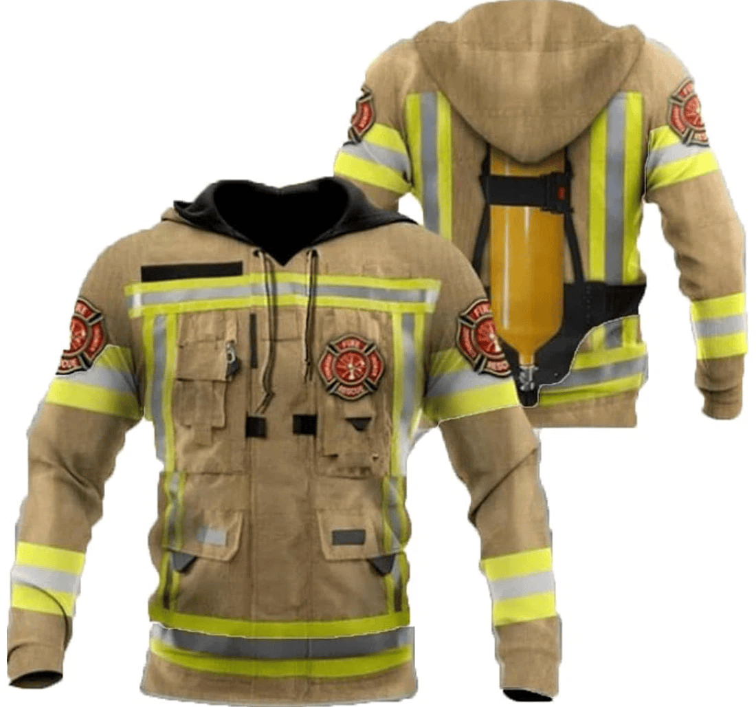 Personalized Firefighter Uniform Pefect - 3D Printed Pullover Hoodie