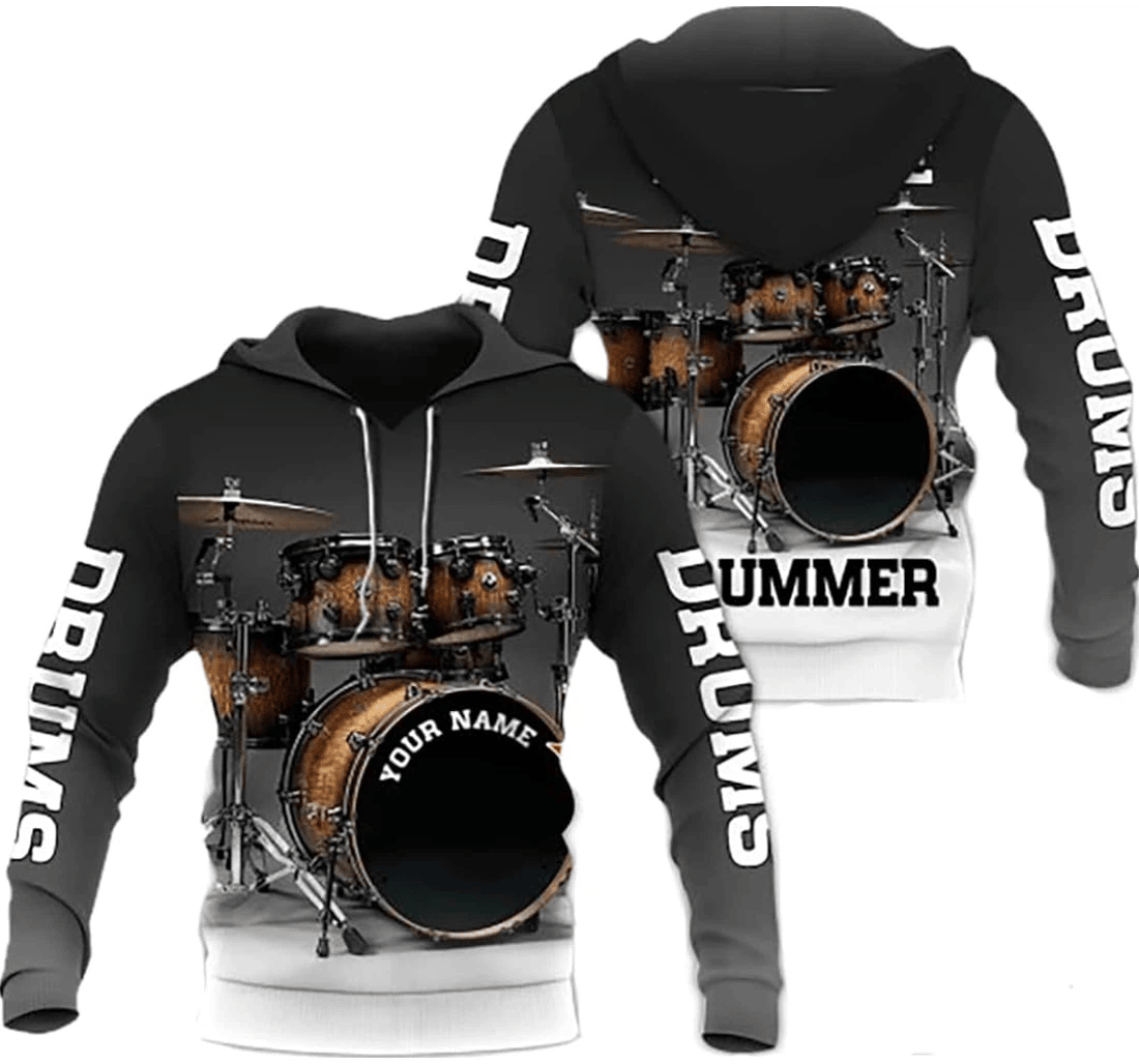 Personalized Drums Trust Me I'm A Drummer Pefect - 3D Printed Pullover Hoodie