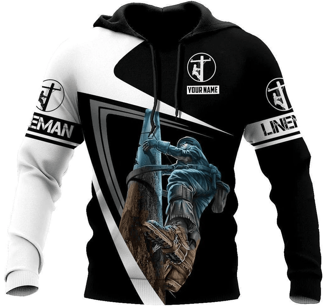 Personalized Lineman Pefect - 3D Printed Pullover Hoodie