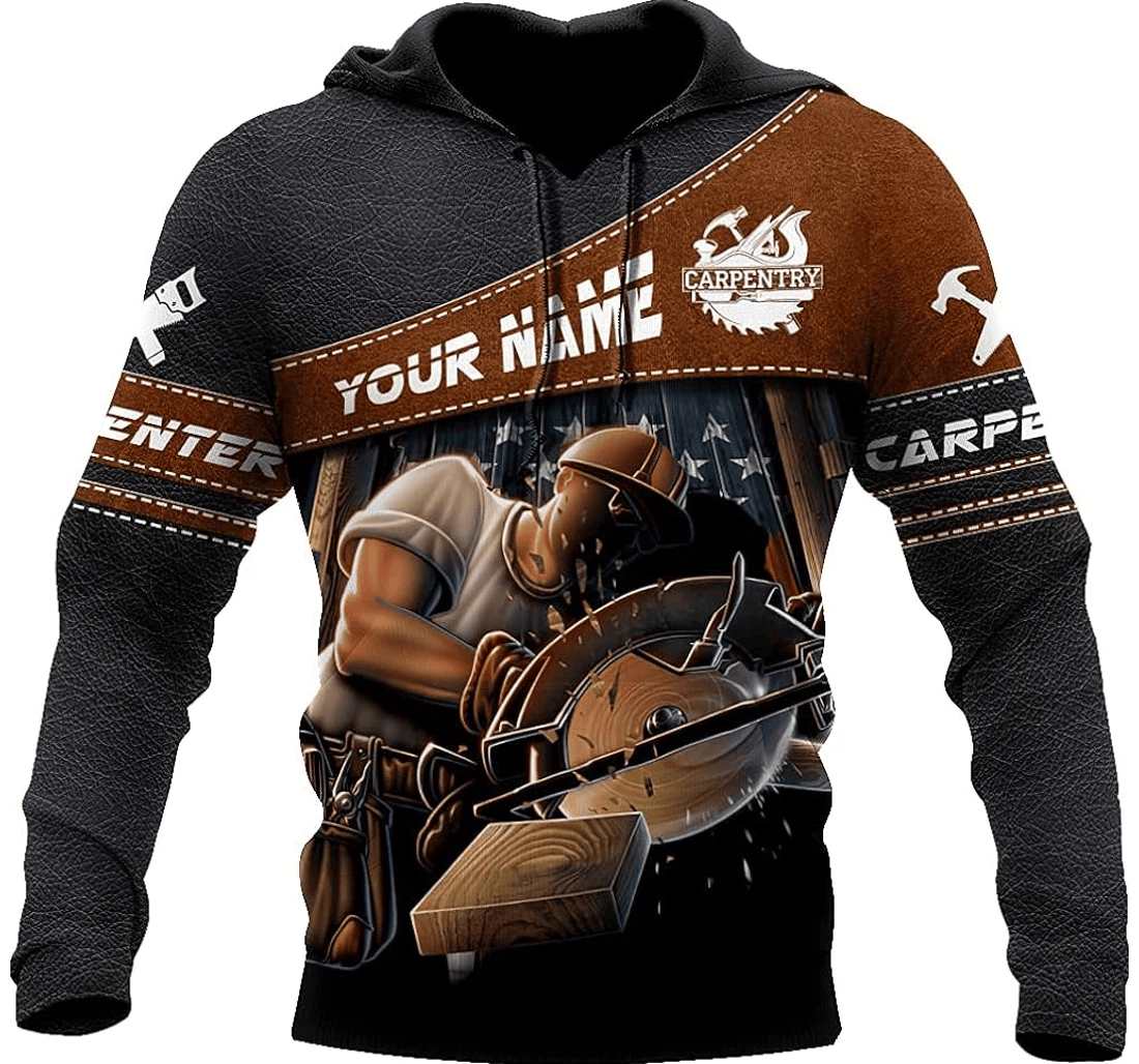 Personalized Name Carpenter Unisex Hd - 3D Printed Pullover Hoodie