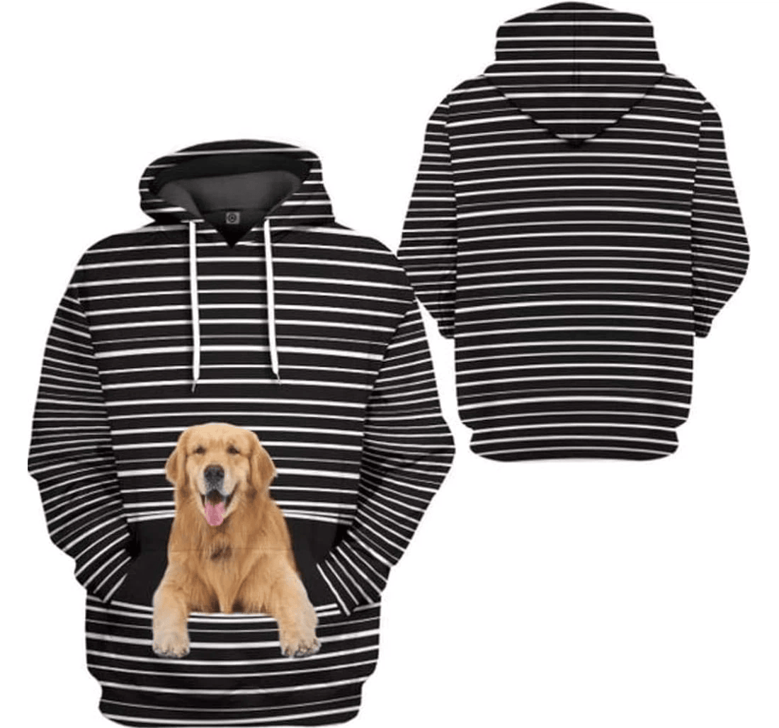 Personalized Golden Retriever - 3D Printed Pullover Hoodie