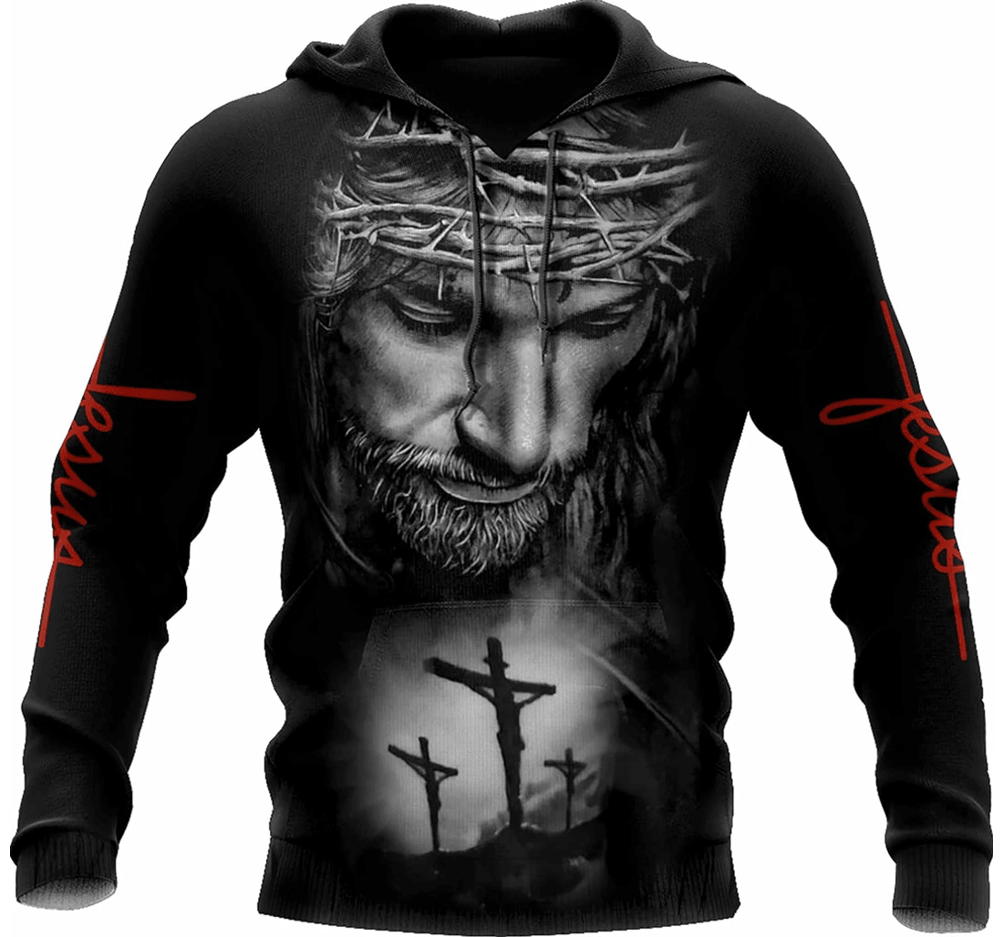 Personalized Jesus He Is Risen Saved My Life Up Hawaiian - 3D Printed Pullover Hoodie