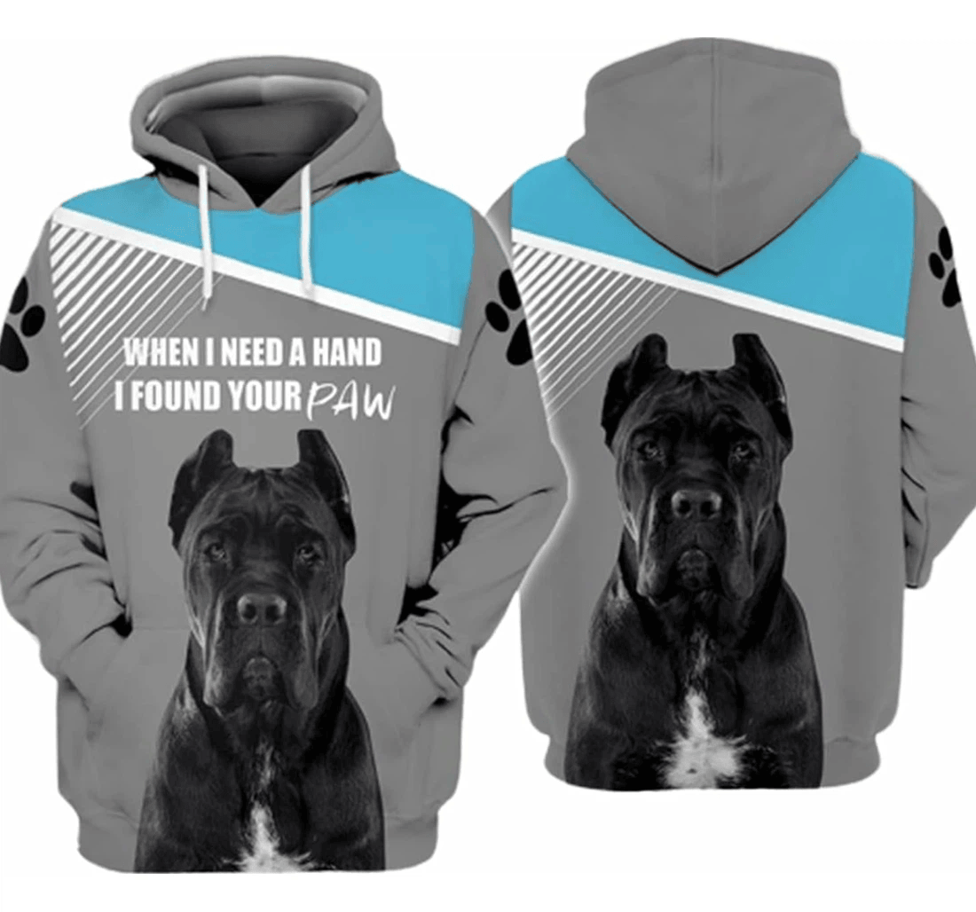 Personalized Dog When I Need A Hand I Found Your Paw Hawaiian - 3D Printed Pullover Hoodie
