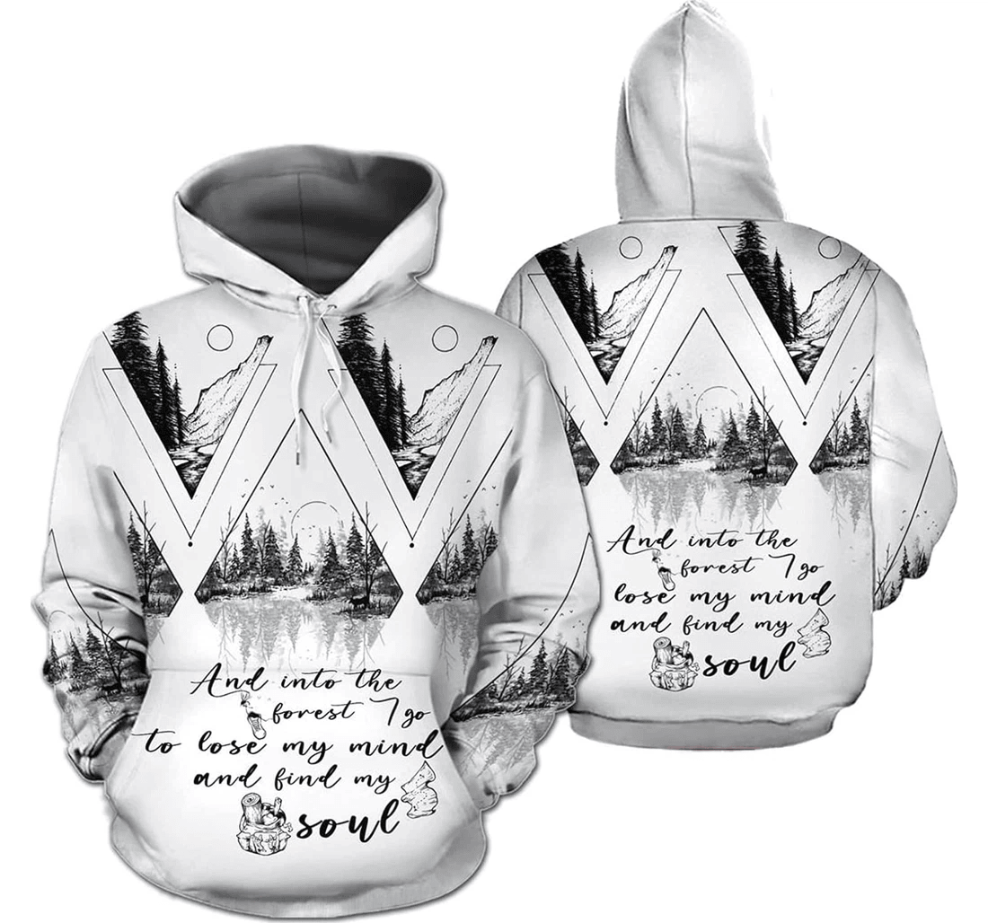 Personalized Into The Forest I Go To Lose My Mind Find My Soul Hawaiian - 3D Printed Pullover Hoodie