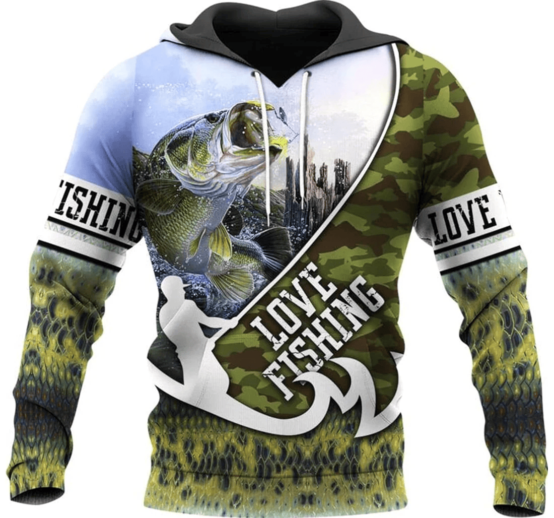 Personalized Fishing Love Be Strong Be Brave Be Humble Be Badass Hawaiian - 3D Printed Pullover Hoodie