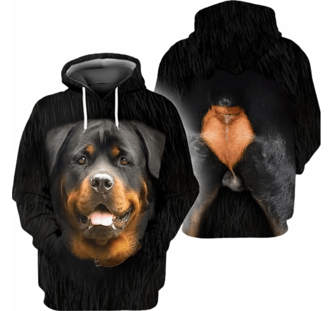 Personalized Rottweiler I Want To Find You I Will Choose You Hawaiian - 3D Printed Pullover Hoodie