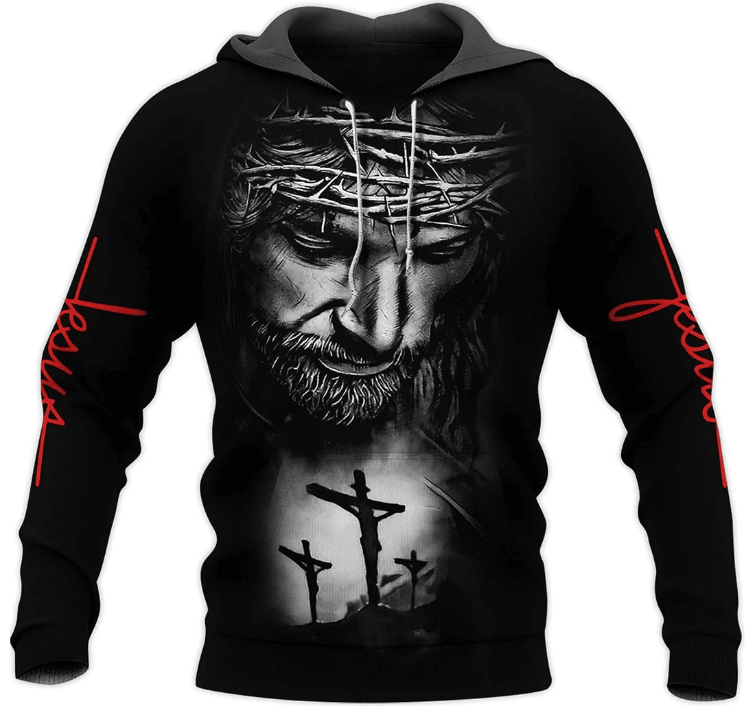 Personalized Jesus Premium Christian Blessed By God Spoiled Hawaiian - 3D Printed Pullover Hoodie