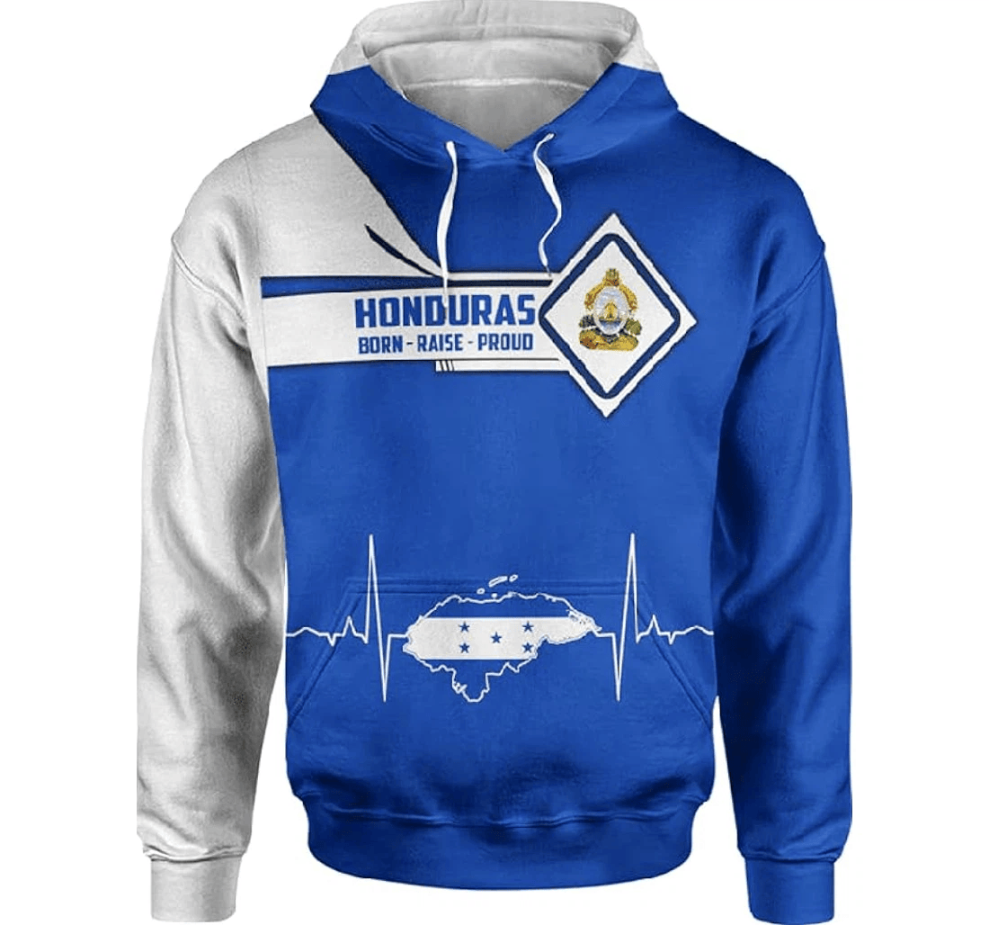 Personalized Guatemala Hometown Flag Honduras Patriotic Lover Hawaiian - 3D Printed Pullover Hoodie