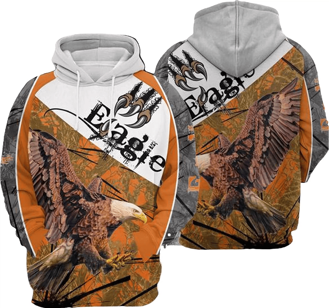 Personalized Eagle Flying Pride The Myth Hawaiian - 3D Printed Pullover Hoodie