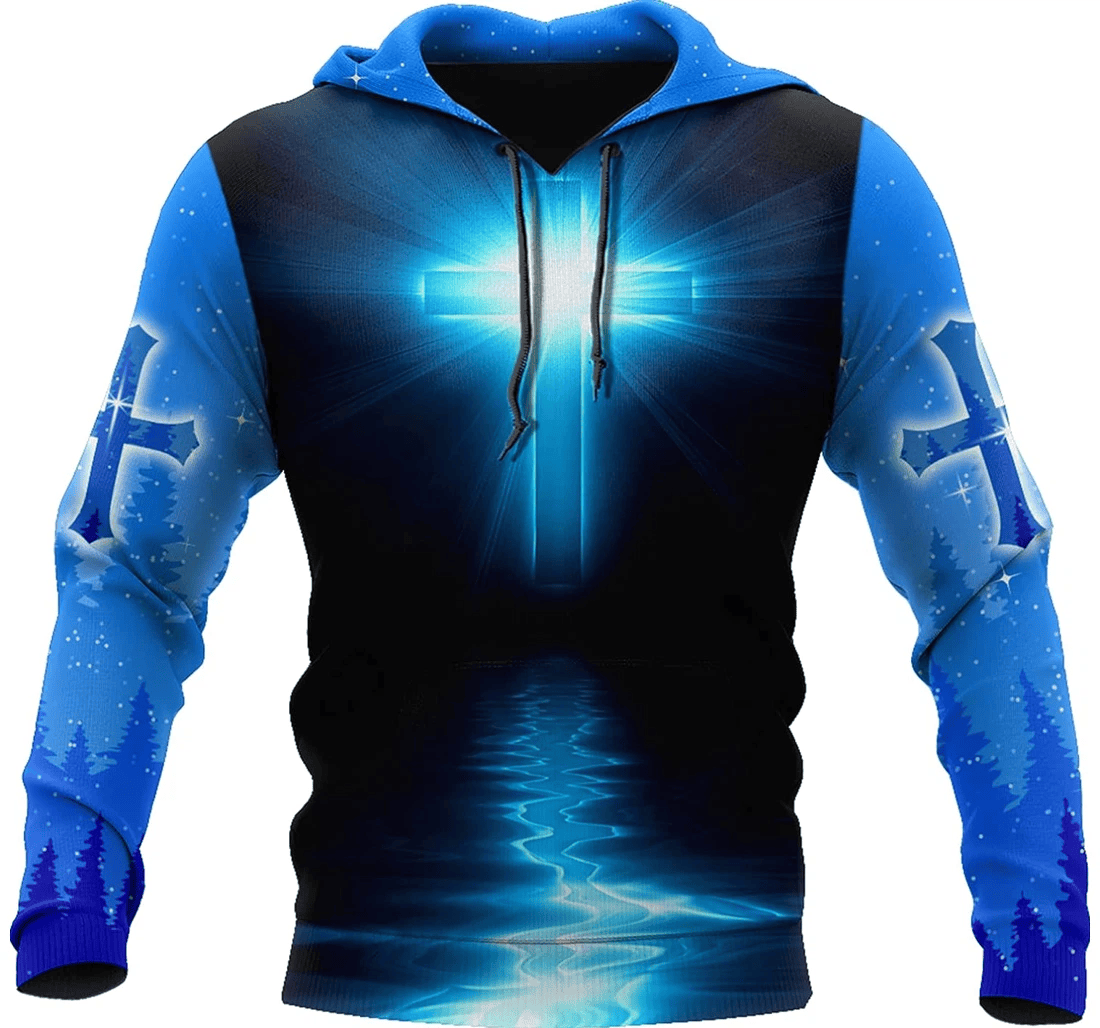 Personalized Jesus Premium Christian Blessed By God Spoiled Hawaiian - 3D Printed Pullover Hoodie