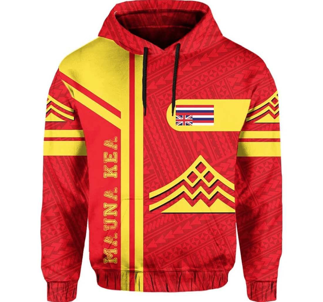 Personalized Hawaiian Polynesian Mauna Kea Protest Morale Style - 3D Printed Pullover Hoodie